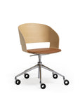 Goose Chair with Armrests, Swivel Base & Gas Lift | Adjustable Designer Seating | TheMADgroup