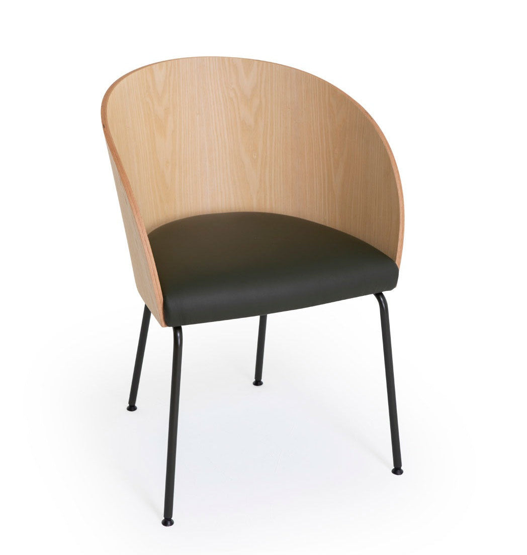 Cistell Chair with Metallic Armrests | Metal Design | TheMADgroup