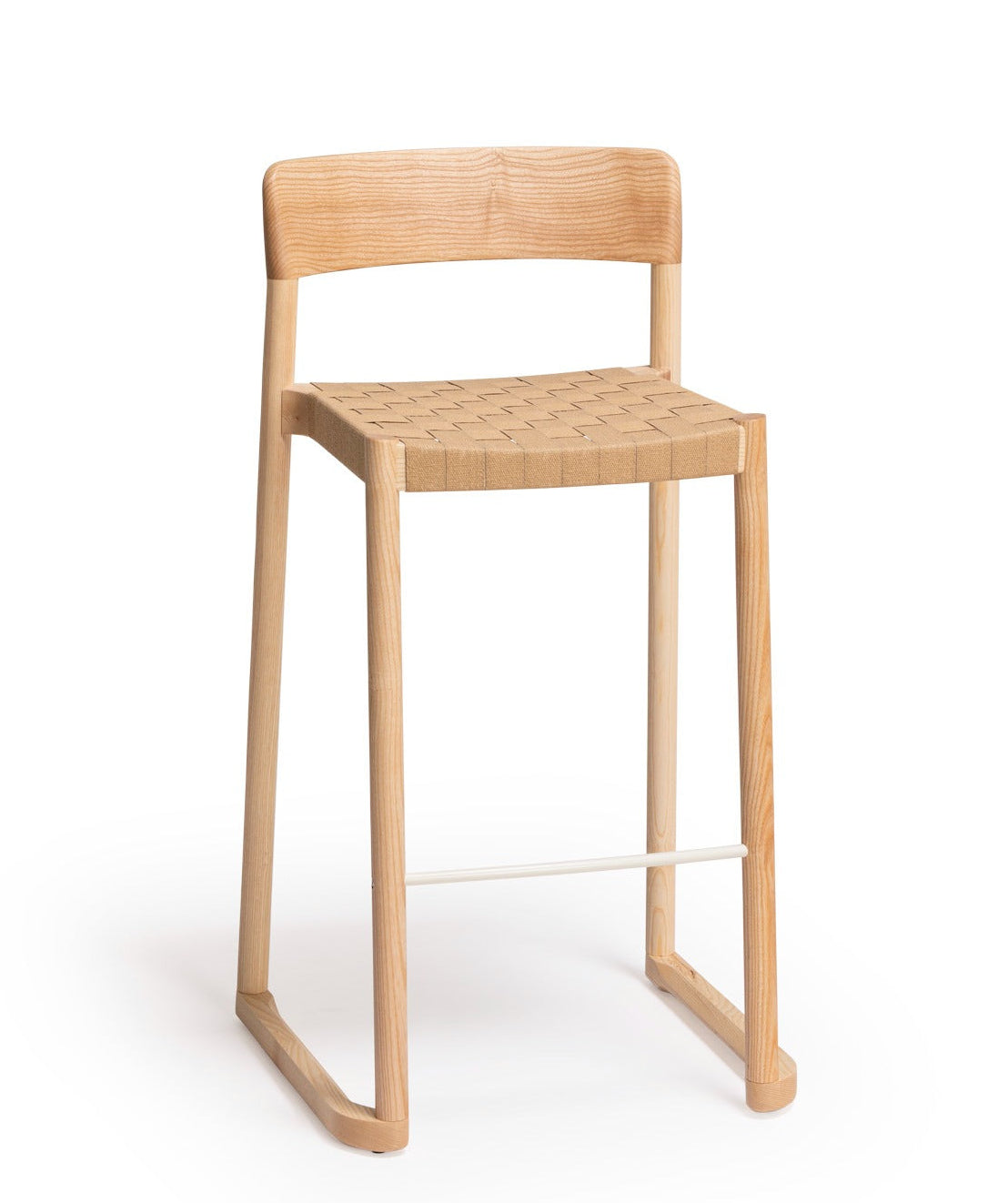 Nela Stool with Paper Webbing | Modern Woven Bar Stool | TheMADgroup