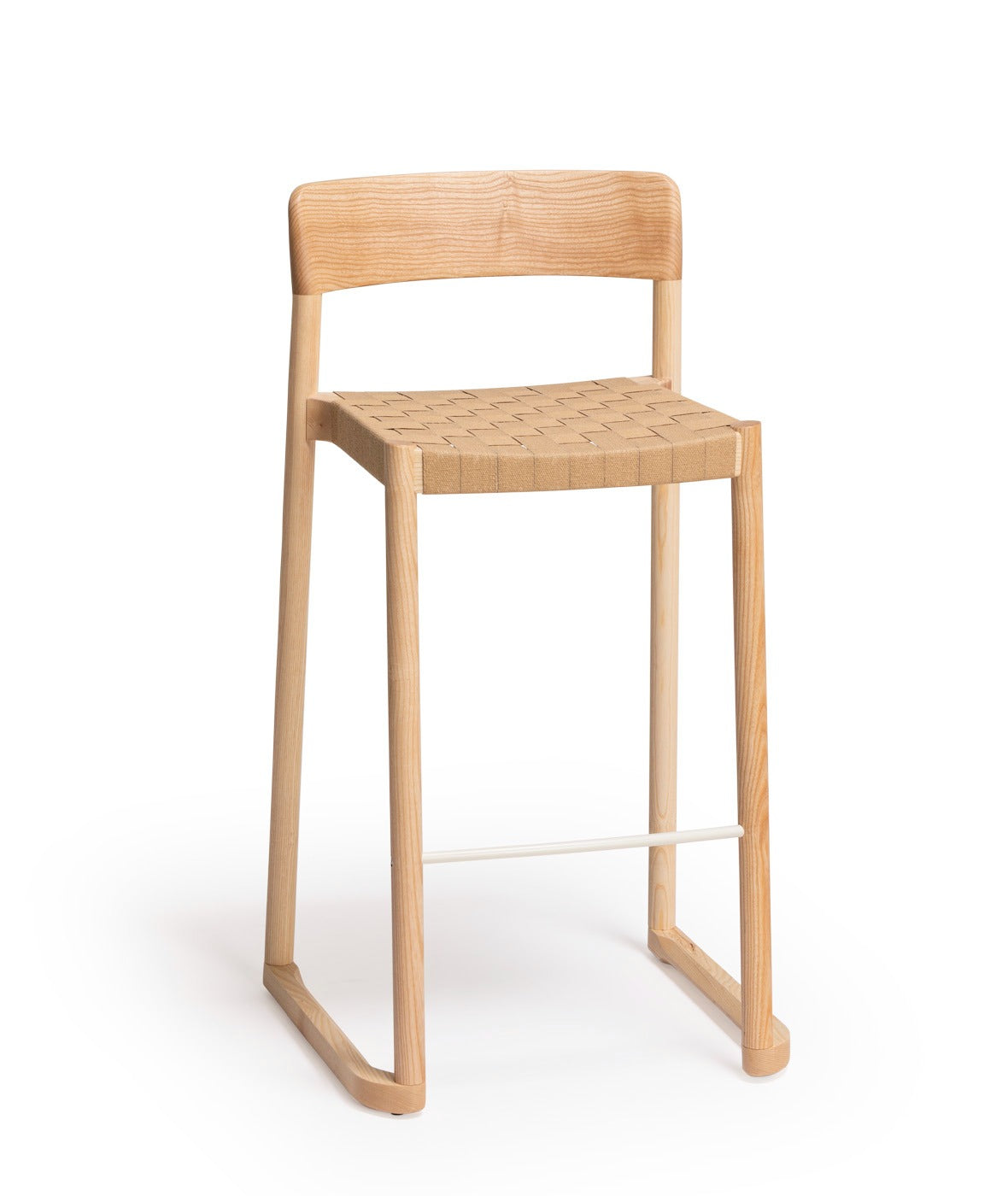 Nela Stool with Paper Webbing | Modern Woven Bar Stool | TheMADgroup