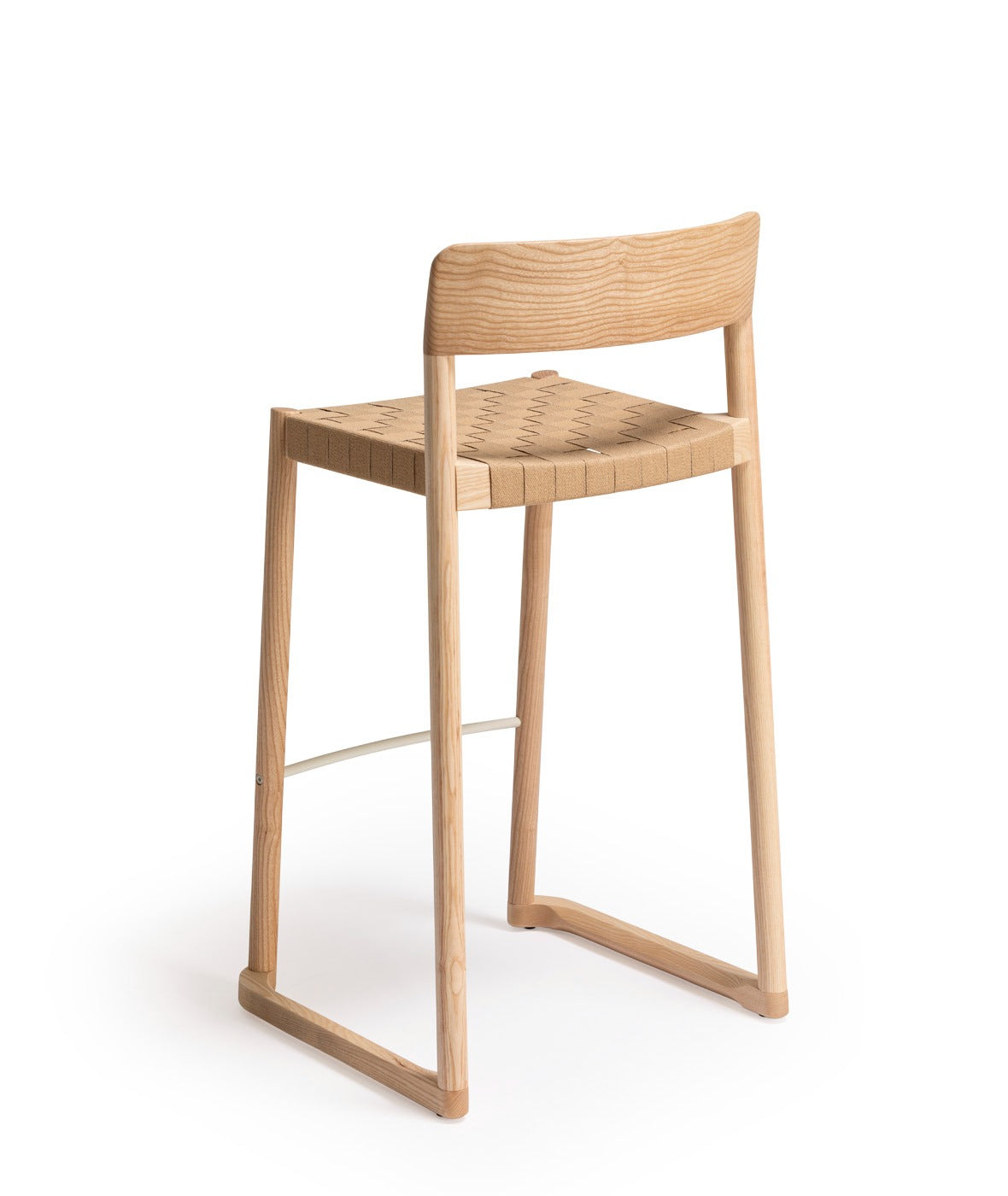 Nela Stool with Paper Webbing | Modern Woven Bar Stool | TheMADgroup