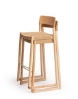 Nela Stool with Paper Webbing | Modern Woven Bar Stool | TheMADgroup