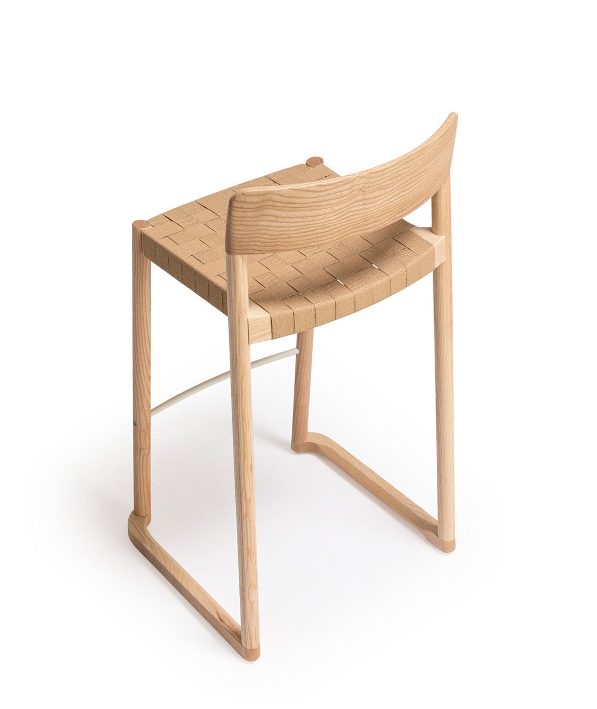 Nela Stool with Paper Webbing | Modern Woven Bar Stool | TheMADgroup