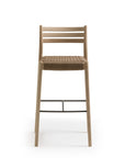 Bogart Stool With Backrest | Woven Cord Seating | TheMADgroup