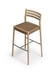 Bogart Stool With Backrest | Woven Cord Seating | TheMADgroup