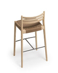 Bogart Stool With Backrest | Woven Cord Seating | TheMADgroup