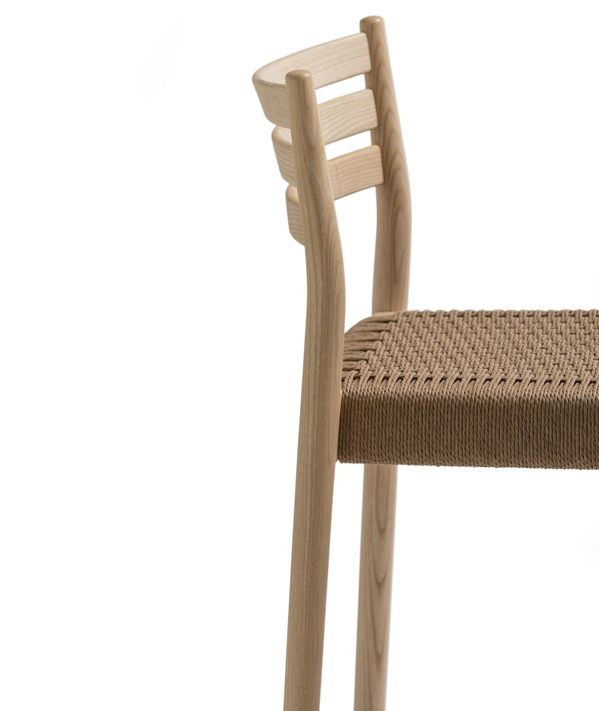 Bogart Stool With Backrest | Woven Cord Seating | TheMADgroup