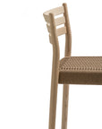 Bogart Stool With Backrest | Woven Cord Seating | TheMADgroup
