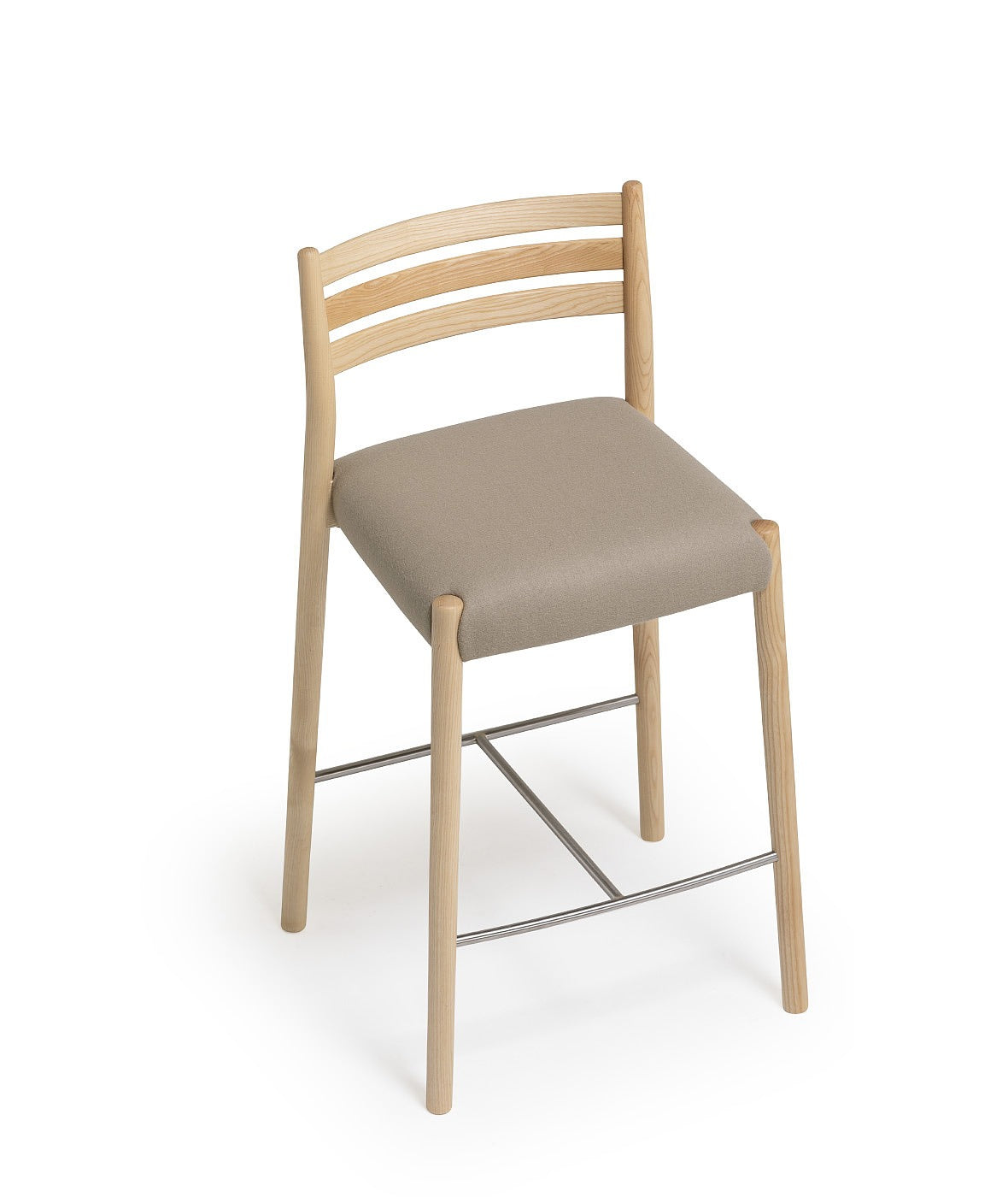 Bogart Stool With Backrest | Upholstered Seat Design | TheMADgroup
