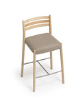 Bogart Stool With Backrest | Upholstered Seat Design | TheMADgroup