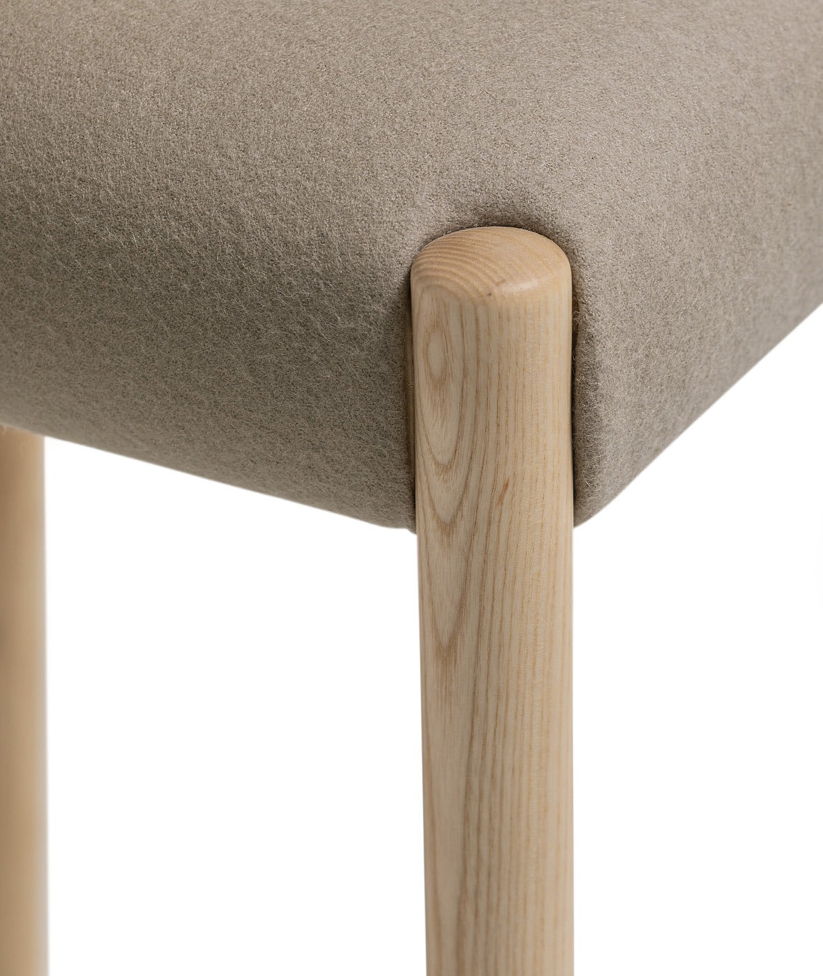 Bogart Stool With Backrest | Upholstered Seat Design | TheMADgroup