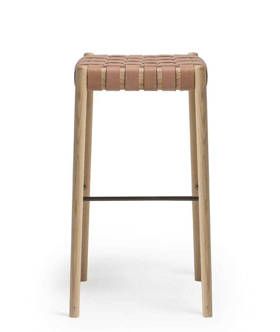  Bogart Stool | Cotton & Leather Webbing | TheMADgroup