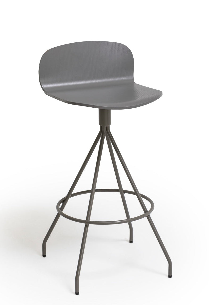Ona High Stool | Swivel Base Modern Seating H75 | TheMADgroup