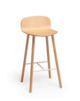 Ona High Stool | Wooden Legs Elegant Design H75 | TheMADgroup