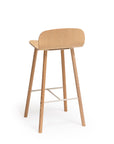 Ona High Stool | Wooden Legs Elegant Design H75 | TheMADgroup
