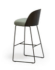 Cistell High Stool | Metal Sled Base Bar Stool H75 | TheMADgroup
