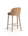 Cistell Medium Stool | Wooden Leg Counter Stool H65 | TheMADgroup
