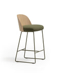 Cistell Medium Stool | Metal Sled Base Counter Stool | TheMADgroup