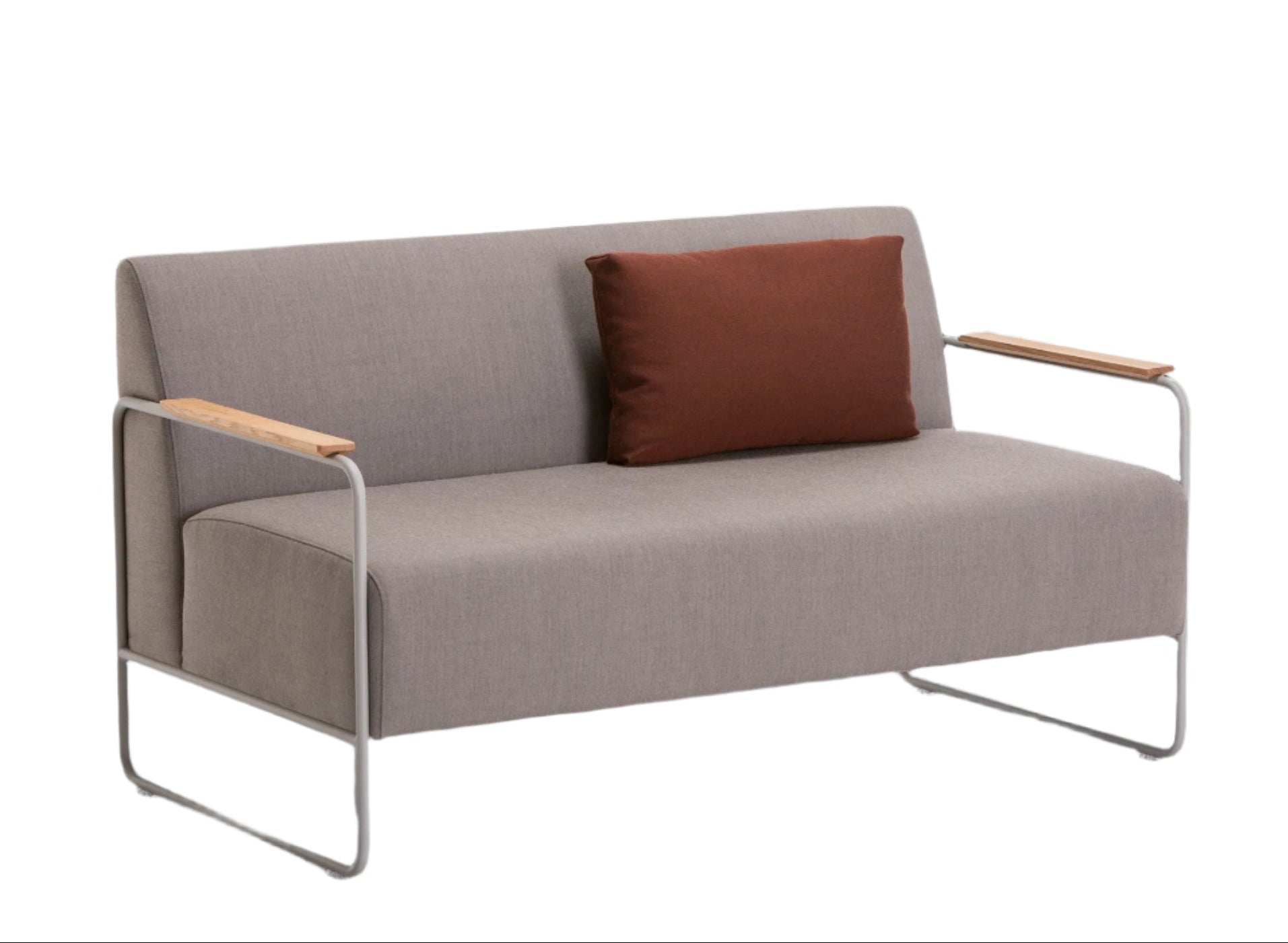 Dula Double Seat | Wooden Armrest Two-Seater | TheMADgroup