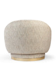 Grace Armchair in Alston Flamingo and Paris Champagne with polished brass base and piping – theMADgroup