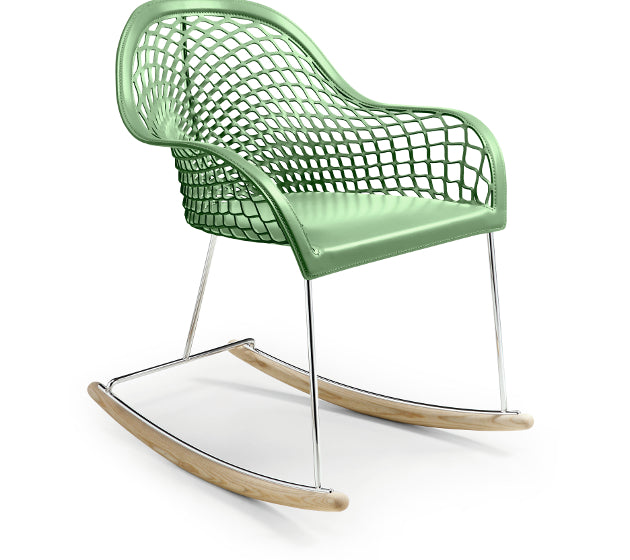 Buy Guapa DNB M CU Lounge Armchair | Woven Leather Chair | theMADgroup