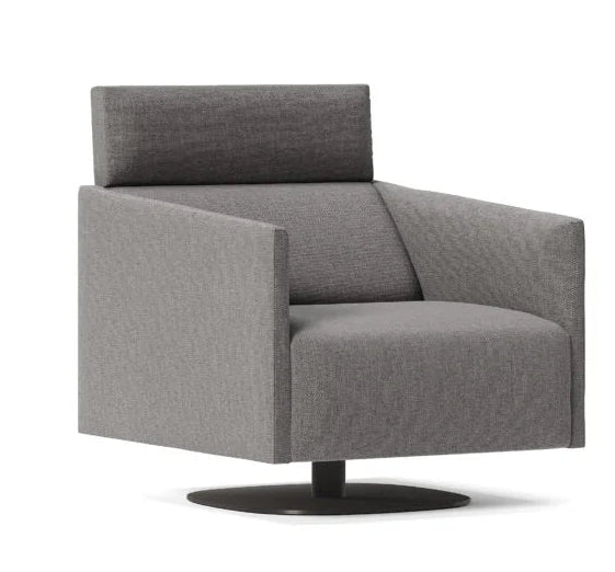 Joquer - Grey, Flat Base - Arm Chair