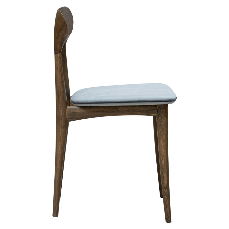 Allegra wooden dining chair with cushioned seat | theMADgroup