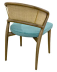 Aura 2 chair with vibrant upholstered seat and open back | theMADgroup