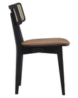 Azur 3 Side Chair with black frame and cane back | theMADgroup
