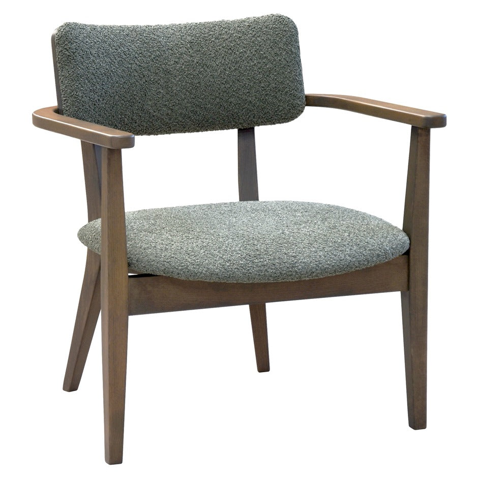 Azur Lounge Chair with plush upholstery and wood frame | theMADgroup