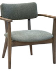 Azur Lounge Chair with plush upholstery and wood frame | theMADgroup