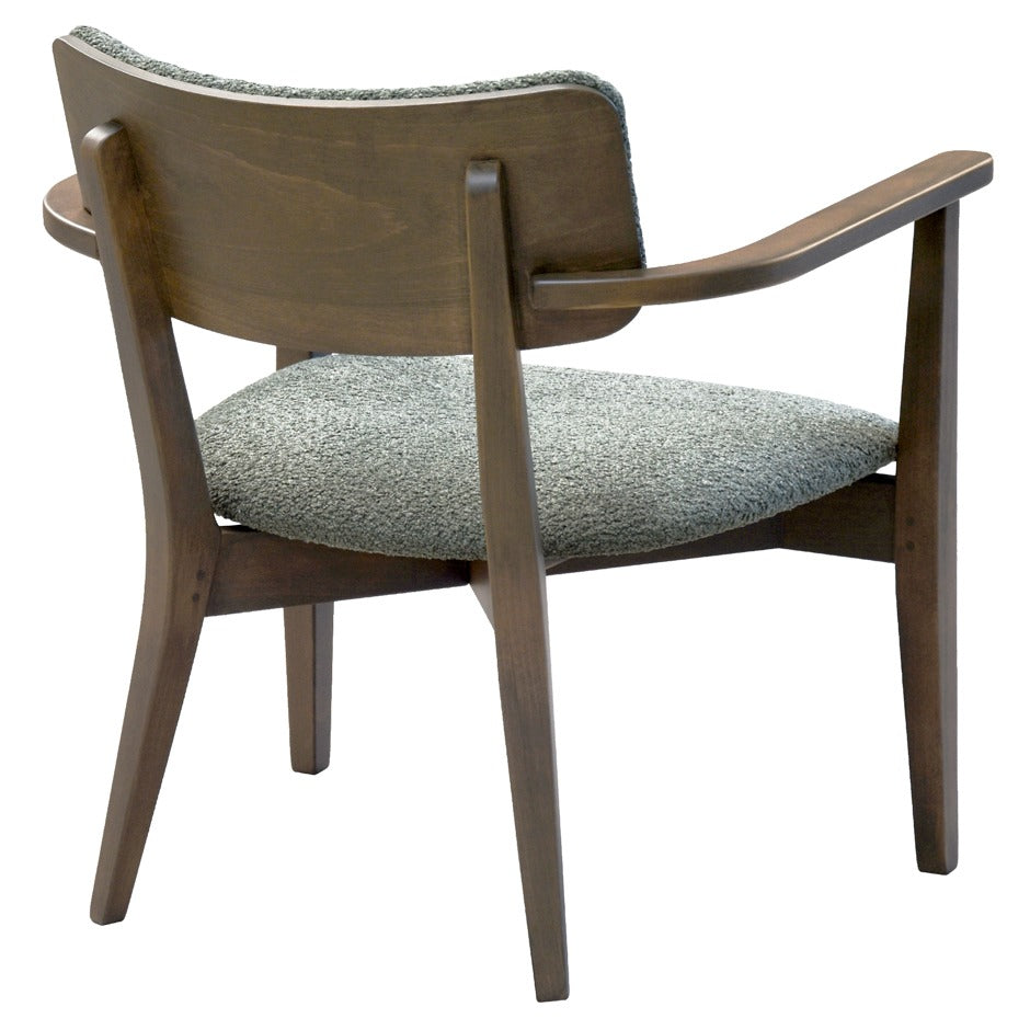 Azur Lounge Chair with plush upholstery and wood frame | theMADgroup