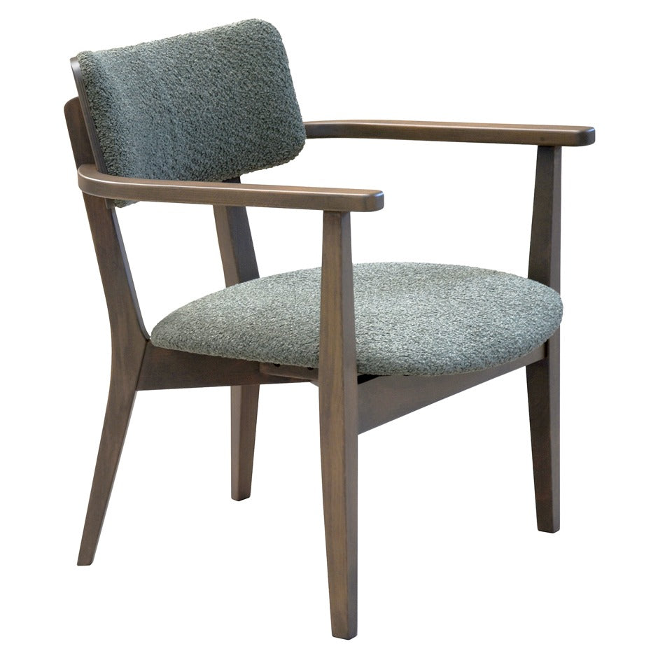 Azur Lounge Chair with plush upholstery and wood frame | theMADgroup