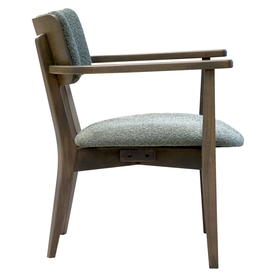 Azur Lounge Chair with plush upholstery and wood frame | theMADgroup