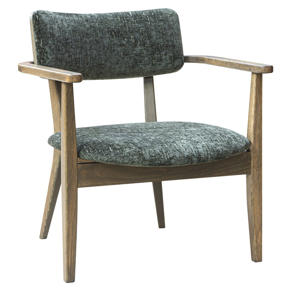 Azur Lounge Chair with plush upholstery and wood frame | theMADgroup