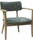 Azur Lounge Chair with plush upholstery and wood frame | theMADgroup