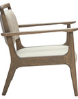 Bergman Lounge Chair with modern wooden frame and upholstered seat | theMADgroup
