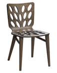 Bio Lite Chair with wooden frame and organic-shaped cut-out backrest | theMADgroup