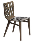 Bio Lite Chair with wooden frame and organic-shaped cut-out backrest | theMADgroup