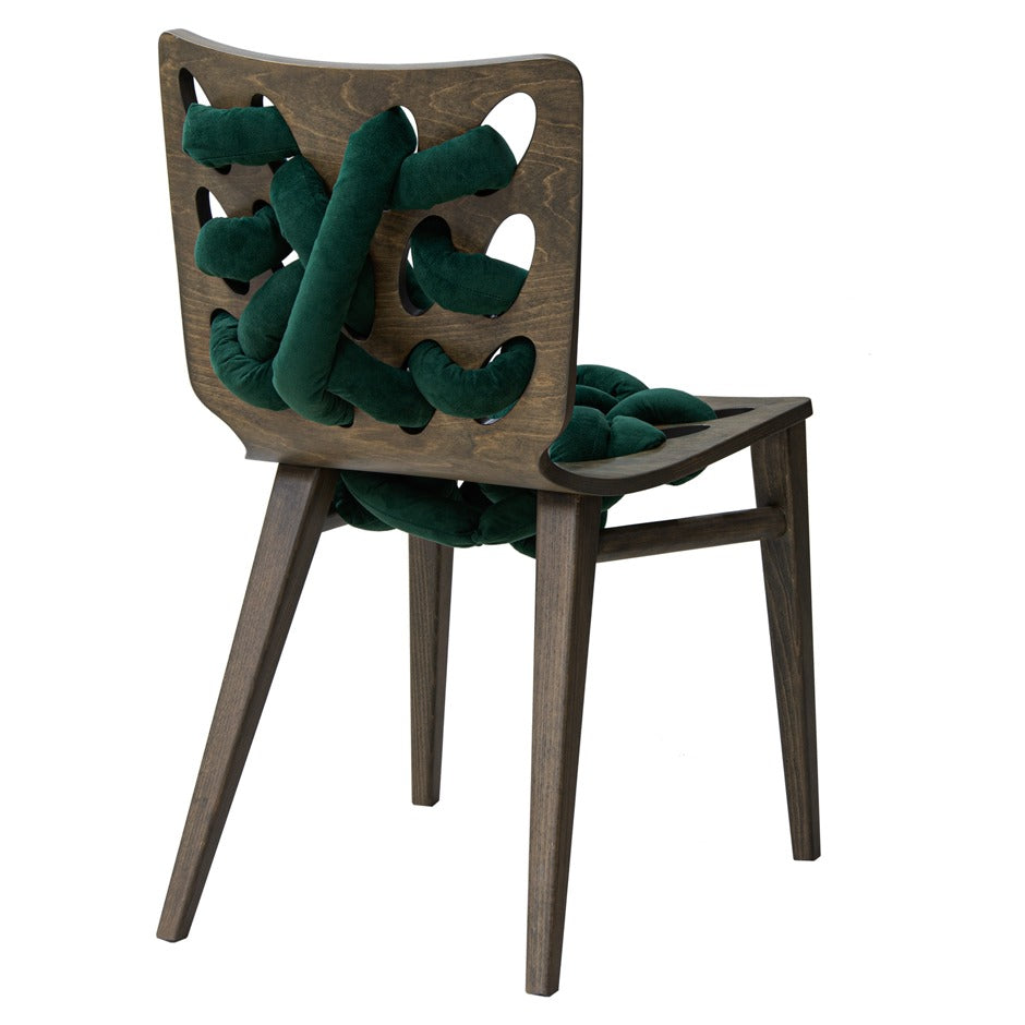 Bio Chair with artistic wooden frame and organic cushions | theMADgroup