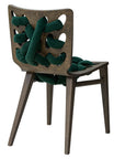 Bio Chair with artistic wooden frame and organic cushions | theMADgroup