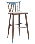 Bolton Beta barstool with padded seat and sleek metal frame | theMADgroup