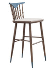 Bolton Beta barstool with padded seat and sleek metal frame | theMADgroup