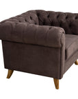 Bradford Lounge Chair with tufted upholstery and rolled arms | theMADgroup