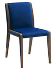 Doha Chair with high-back upholstered seat and wooden frame | theMADgroup
