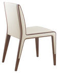 Doha Chair with high-back upholstered seat and wooden frame | theMADgroup