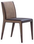 Doha Chair with high-back upholstered seat and wooden frame | theMADgroup