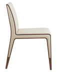 Doha Chair with high-back upholstered seat and wooden frame | theMADgroup