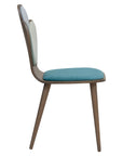Elipse Chair with colorful elliptical backrest and wood frame | theMADgroup