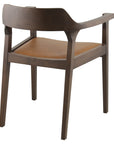 Essen armchair with plush cushions, wide armrests, and modern wood frame | theMADgroup